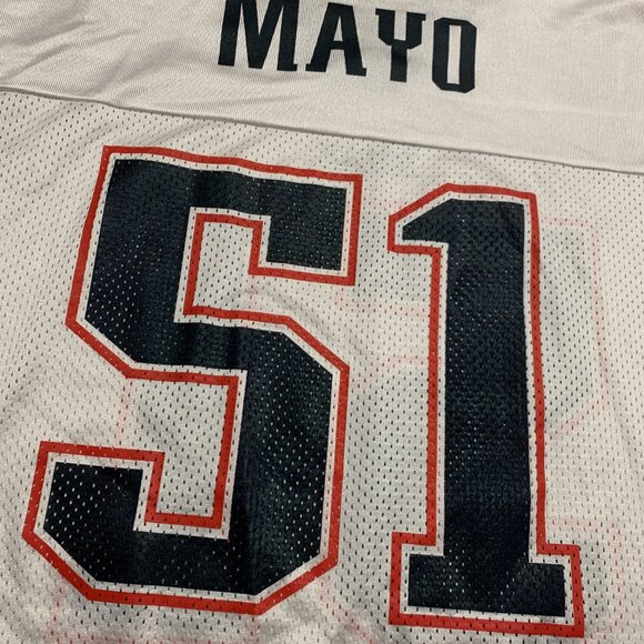 Reebok NFL New England Patriots Jerod Mayo #51 Football Jersey Men's Large White - Picture 5 of 7